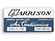 Camaro Air Conditioning Evaporator Box Decal, Harrison, 1973