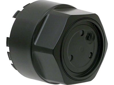 Alloy Wheel Center Cap for Zero Offset Wheels; Black (67-92 Camaro)