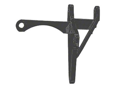 Alternator Bracket; Bottom; Asphalt Black (1967 Big Block V8 Camaro w/ Short Water Pump)