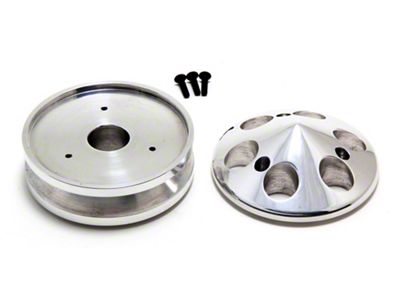 Alternator Pulley; Polished Aluminum (67-81 Small Block V8 Camaro)