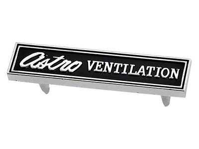 Astro Ventilation Gauge Cluster Dash Emblem (69-70 Camaro)