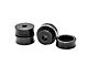 Billet Aluminum Body Mount Bushing Kit; Black Anodized (67-81 Camaro)