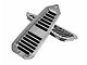 Billet Door Jamb Vents with FLAG logo; Machined Finish (67-69 Camaro)