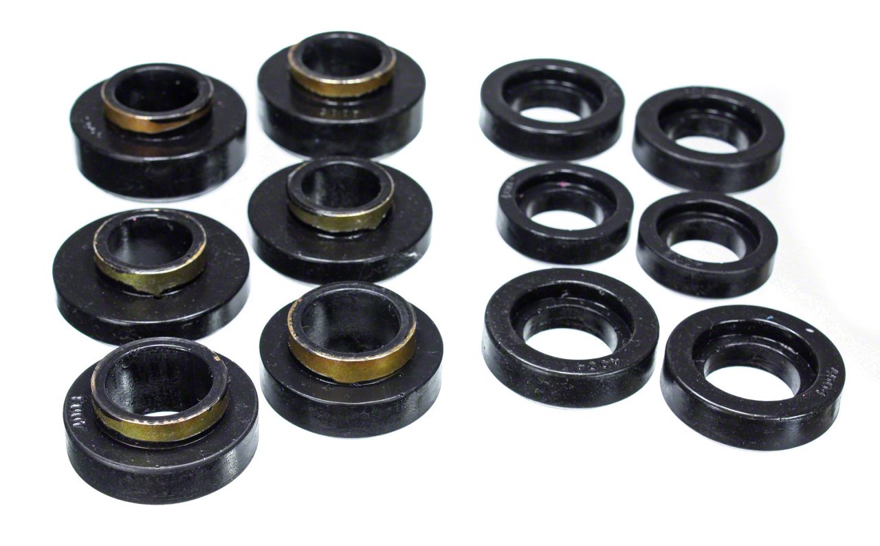 Ecklers Body Mount Bushings; Black (67-81 Camaro)