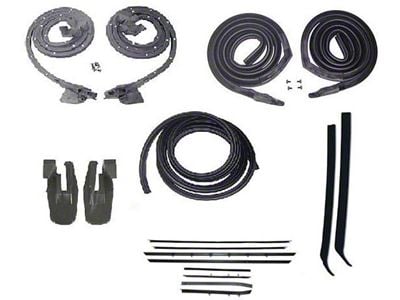 Camaro Coupe Body Weatherstrip Kit, With Reproduction Window Felt, For Cars With Standard Interior & Rally Sport RS or With Optional Exterior Trim, 1968