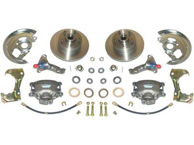 Camaro Brake Conversion Kit, Front, Disc, Upgraded Chrome, 1967-1969