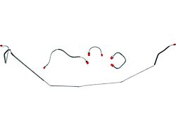 Camaro Brake Line Set, Front, Steel, For Cars With Manual Drum Brakes, 1967-1968