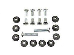 Bumper Mounting Bolt Set,Front & Rear,Polished Chrome,68-69