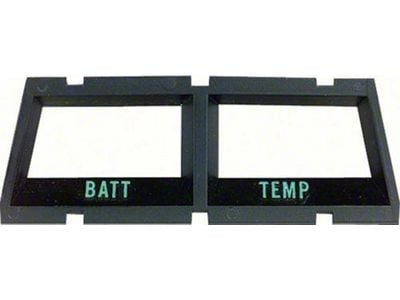 Console Gauge Bezel; Battery and Temperature (68-69 Camaro)