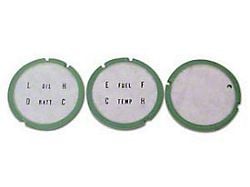 Camaro Console Gauge Lens Set, 1967