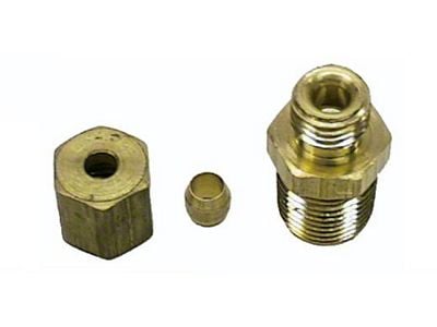 1967-72 Console Oil Press Gge Oil Line Block Fitting