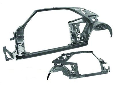 Camaro Coupe Quarter Door Frame Assembly, Left, 1968