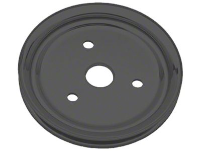 Crankshaft Pulley; 1-Groove; Asphalt Black (67-68 Small Block V8 Camaro w/ Short Water Pump)