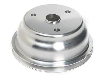 Crankshaft Pulley; 1-Groove; Machined Aluminum (69-85 Small Block V8 Camaro w/ Long Water Pump)