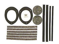 Camaro Dash Duct Seal Set, For Cars With Air Conditioning, 1967 & Astro Vent, 1968