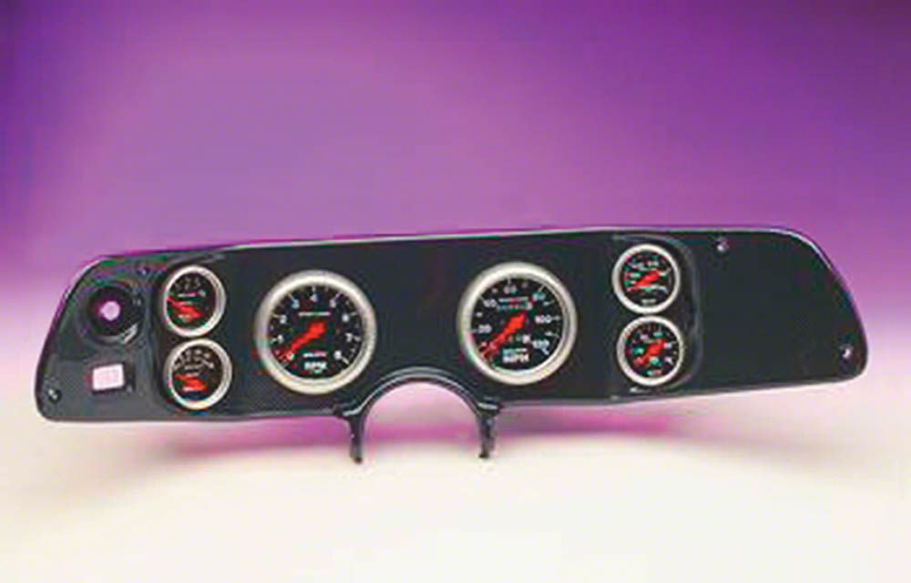 Camaro Dash Panel, With 6 AutoMeter Ultra-Lite Gauges, Aluminum, 1970-1978
