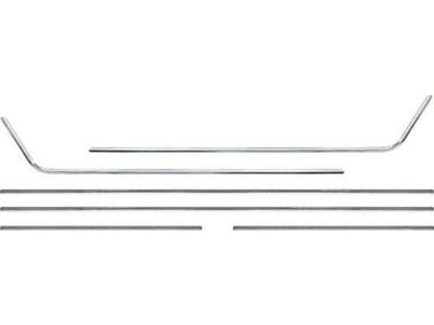 Door Panel Molding Set; 6-Piece (68-69 Camaro)