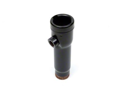 Camaro Engine Oil Filler Tube, Black, With Threaded PCV Port, 1967