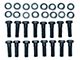 Exhaust Manifold Bolt/Washer Set,Small Block,67-69