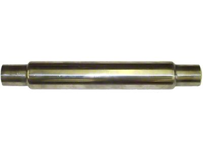 Flowpack Stainless 24-Inch Straight Muffler; 3-Inch Inlet/Outlet (Universal; Some Adaptation May Be Required)