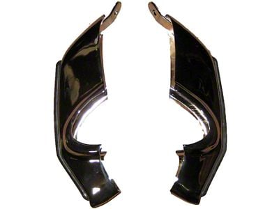 Front Bumper Guards; Chrome (67-68 Camaro)