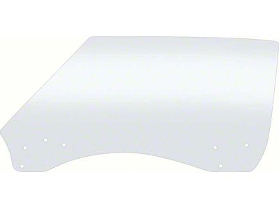 Front Door Window Glass; Clear; Driver Side (68-69 Camaro)