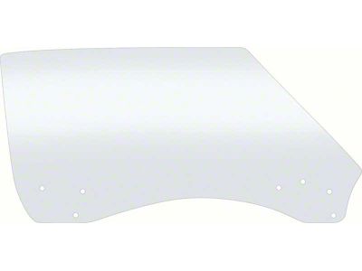 Front Door Window Glass; Clear; Passenger Side (68-69 Camaro)