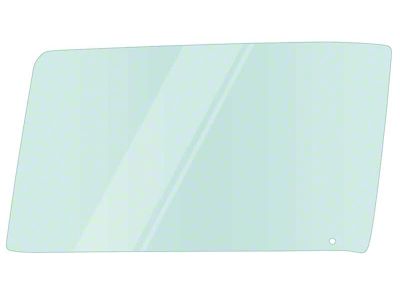 Front Door Window Glass; Light Green Tint; Driver Side (1967 Camaro)