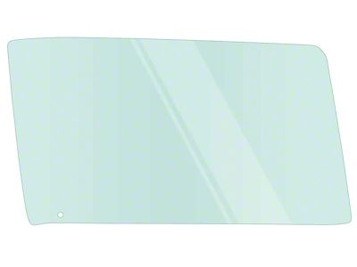 Front Door Window Glass; Light Green Tint; Passenger Side (1967 Camaro)