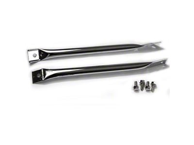 Front Fender Braces; Chrome (70-81 Camaro)