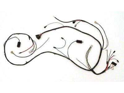 Camaro Front Light Wiring Harness, With Warning Lights, Standard, V8, 1968