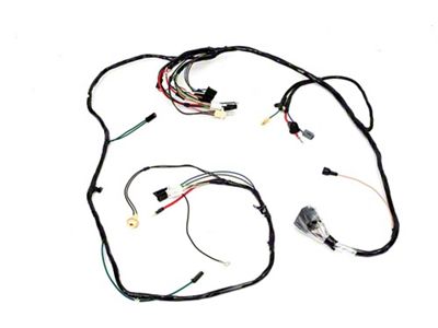 Camaro Front Lighting Wiring Harness, 6 Cylinder, For Cars With Warning Lights, 1969