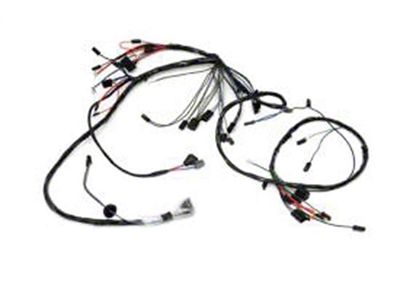 Camaro Front Lighting Wiring Harness, 6 Cylinder, Rally Sport RS , For Cars With Warning Lights, 1967