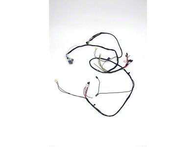 Camaro Front Lighting Wiring Harness, 6 Cylinder, Rally Sport RS , For Cars With Warning Lights, 1968