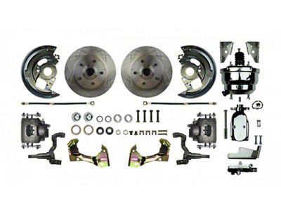 Camaro Front Power Disc Brake Conversion Kit With 8 Chrome Booster, 1967-1969