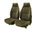 Front and Rear Seat Upholstery Kit; Charcoal Grain Vinyl (82-85 Camaro)