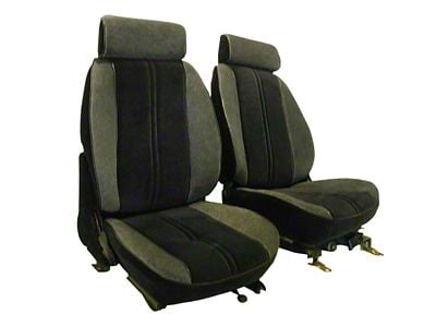 Front and Split Rear Seat Upholstery Kit; Red Vinyl (85-87 Camaro)