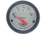 Auto Meter Phantom Series 2-1/16-Inch Fuel Level Gauge; 0 ohm Empty to 90 ohm Full