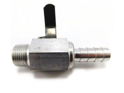 Fuel Shut-Off Valve; 3/8-Inch NPT Male x 3/8-Inch Hose Barb (Universal; Some Adaptation May Be Required)