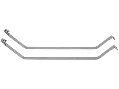 Fuel Tank Mounting Straps; Stainless Steel (74-75 Camaro)