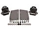 GM LS Series Motor Mount Conversion Kit; Short and Wide; Chrome; Black (67-72 Camaro, Excluding SS)