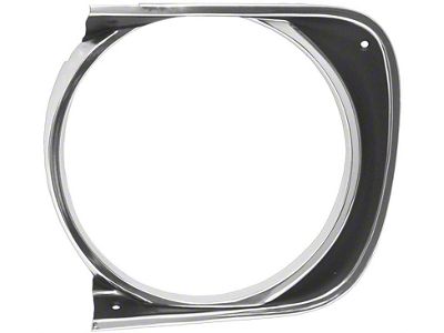 Headlight Bezel; Driver Side (1967 Camaro, Excluding RS)