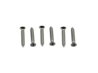 Headlight Bezel Screw Set; 6-Pieces (1969 Camaro, Excluding RS)