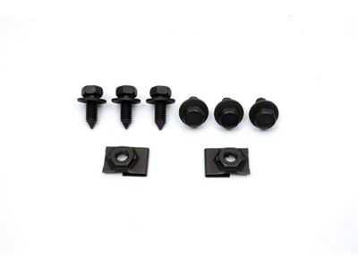 Headlight Dr Actuator Shields Mount Hardware Set,RS,68-69