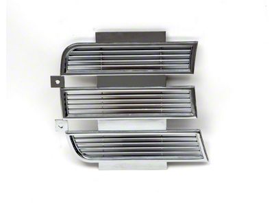 Camaro Headlight Door Cover, Inner, Right, Chrome, Rally Sport RS , 1969