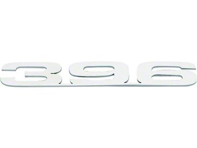 Camaro Hood Emblems, 396, Cowl, Stainless Steel, 1967-1969