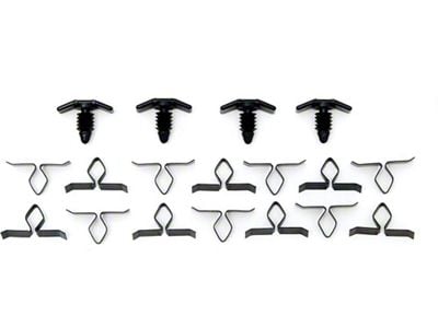 Hood to Cowl Seal Clip Set; 18-Piece (70-81 Camaro)