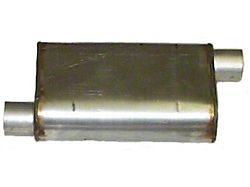 HVS Welded Performance Center/Offset Muffler; 2.50-Inch Inlet/Outlet (Universal; Some Adaptation May Be Required)