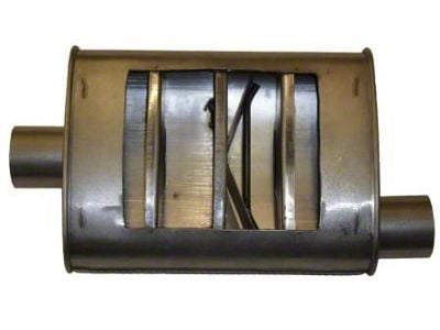 HVSII Seam Locked Performance Offset/Center Muffler; 2.25-Inch Inlet/Outlet (Universal; Some Adaptation May Be Required)