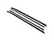 Inner and Outer Belt Weatherstrip Kit with Installation Kit; Driver and Passenger Side (70-81 Camaro w/ Inner Flat Bead and Outer Round Chrome Bead)